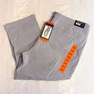 Mario Serrani XXL Comfort Stretch Capri in Blue, NEW